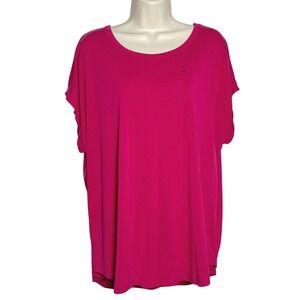 Maurices NEW 24/7 Shirt XL Pink Modal Soft Basics‎ Flowy Casual